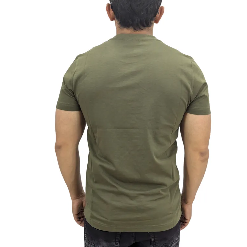 diesel t diego tone on tone mens t shirts cotton summer tee olive0