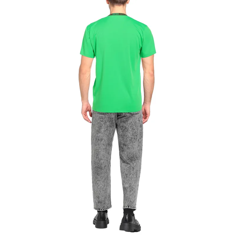 diesel amtee alix mens t shirts short sleeve quick dry neon green0