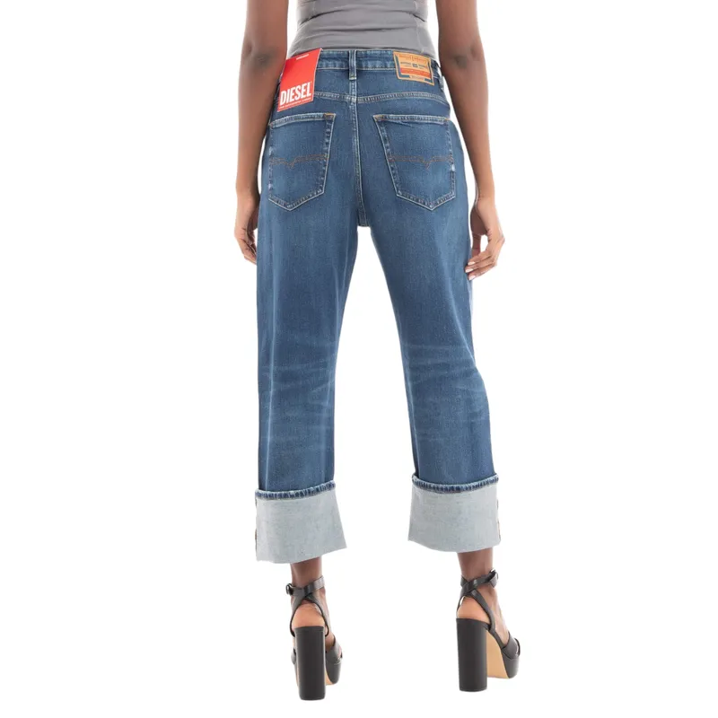 diesel 1999 007l1 womens denim jeans loose fit blue pants0