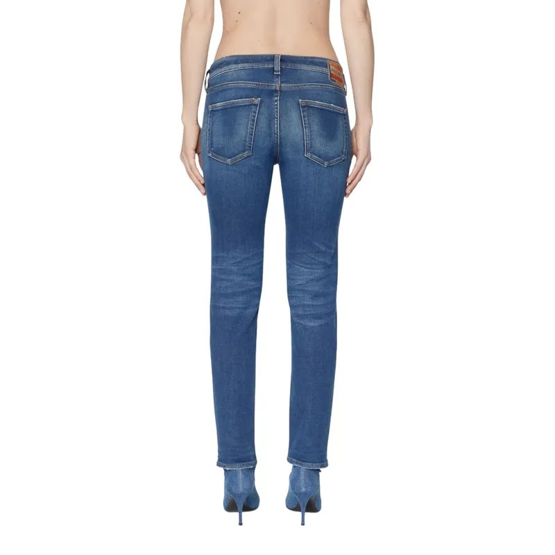 diesel d-ollies-t 068az womens denim jeans mid rise blue pants0