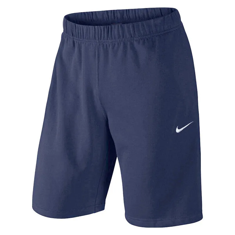 nike mens fleece shorts crusader knee length summer pants navy0