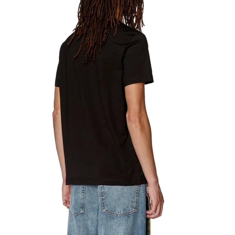 diesel t-diegor-l7 mens t shirts short sleeve regular fit black0