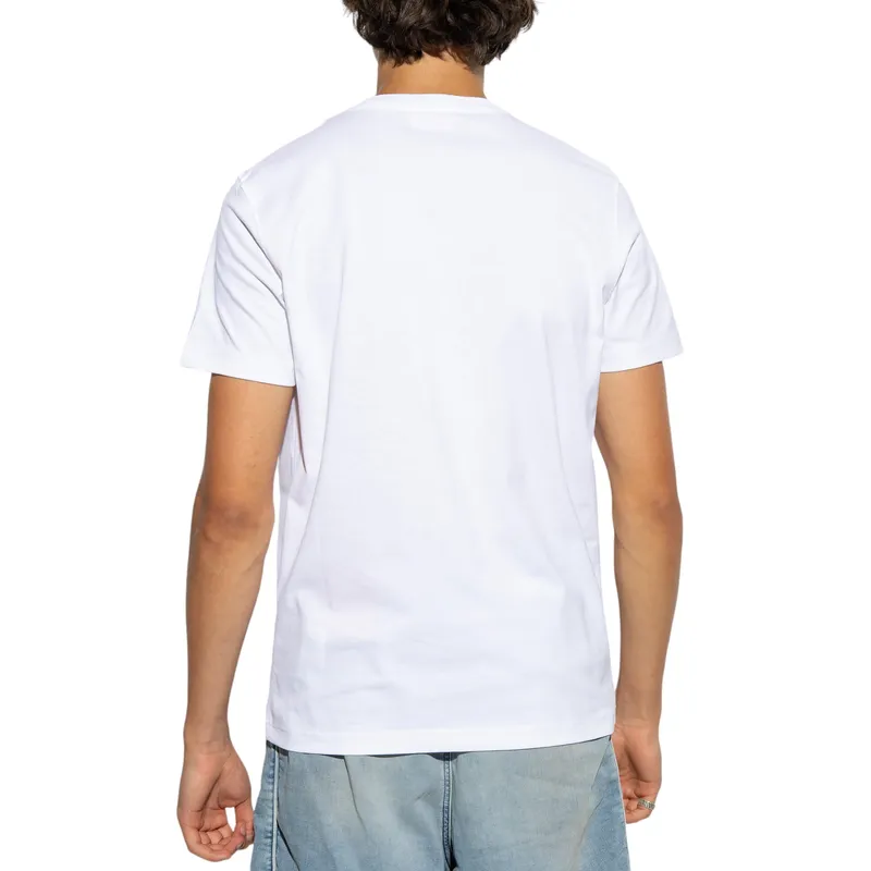diesel t-diegor-l7 mens t shirts short sleeve regular fit white0