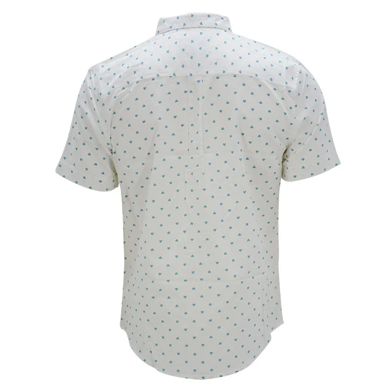 mens hawaiian shirts button down short sleeve love printed off white0