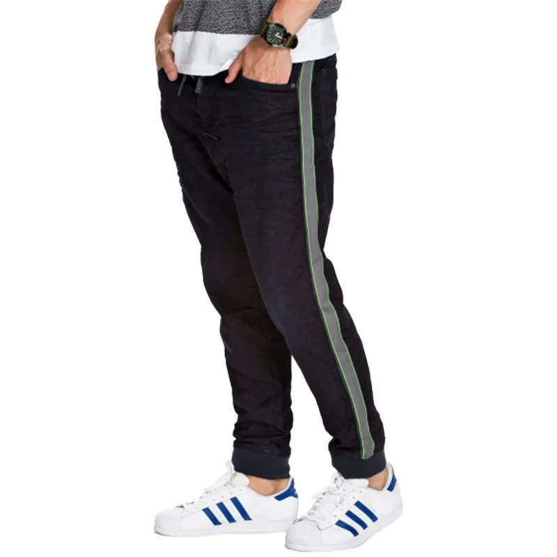 diesel narrot ne 0666y men denim sweat jogg jeans short cuffed leg0
