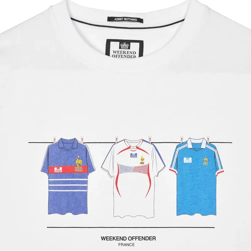 weekend offender france mens t shirts crew neck short sleeve white0