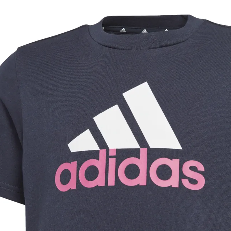 adidas ib8775 kids boys t shirts crew neck short sleeve navy blue0