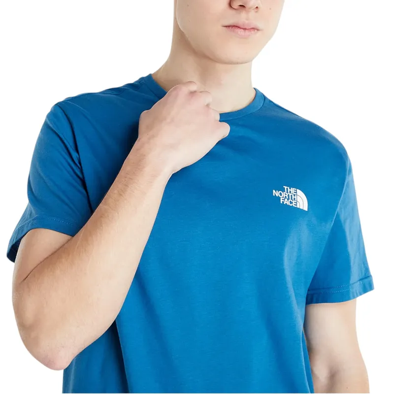 the north face t-shirt mens t shirt blue0