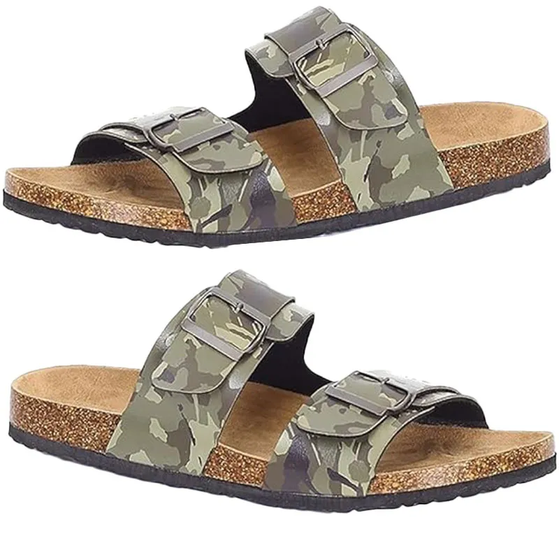 brave soul mens sandals beach pool sliders summer flip flops camo0