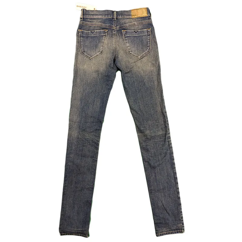 diesel livier 0822l womens denim jeans stretch slim fit blue0