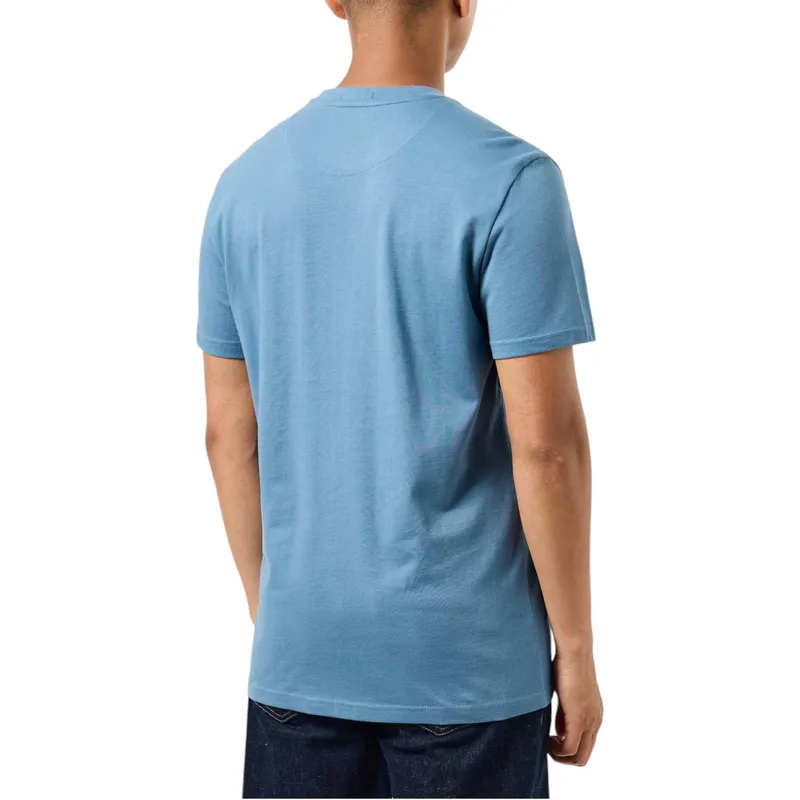 weekend offender mens t shirts plain cotton tops baltic blue0