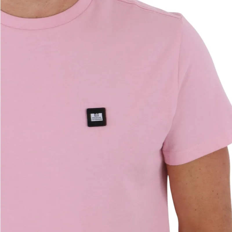 weekend offender mens t shirts plain cotton tops pink0