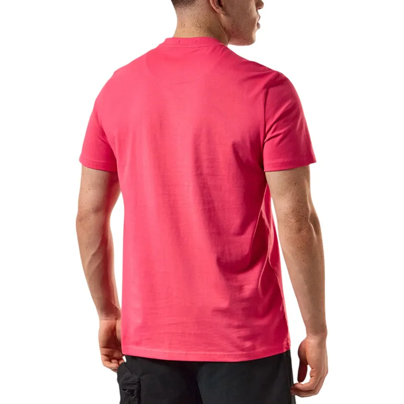 weekend offender mens t shirts plain cotton tops anthurium pink0