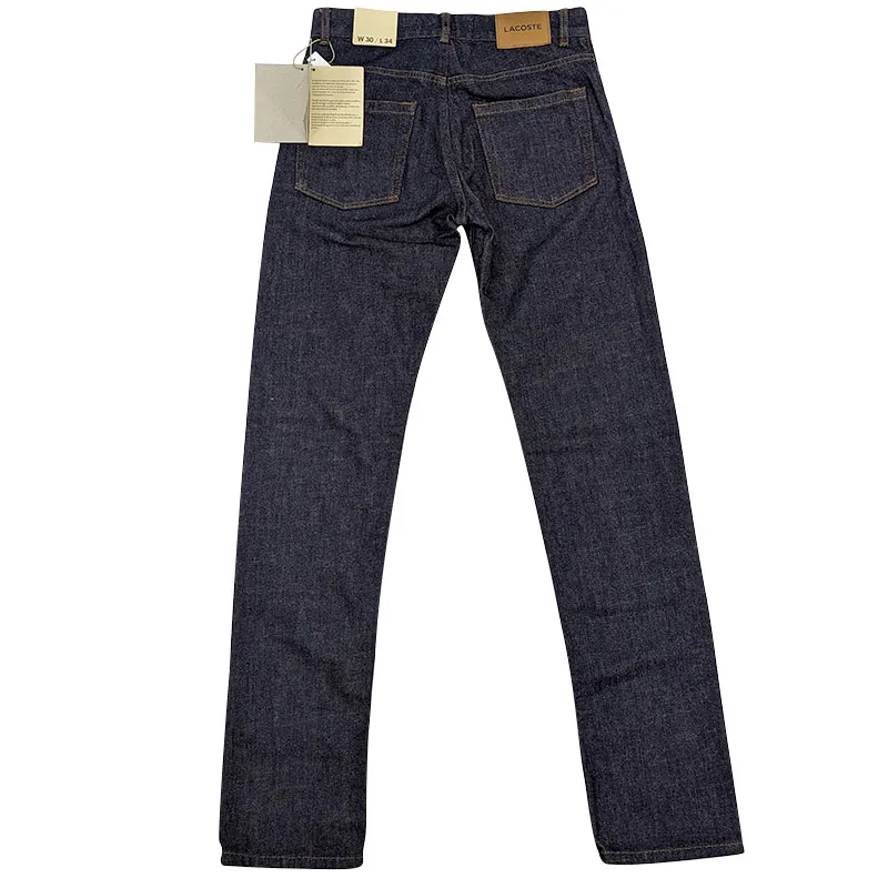 lacoste f0697 mens denim jeans blue straight zip fly w30 l340