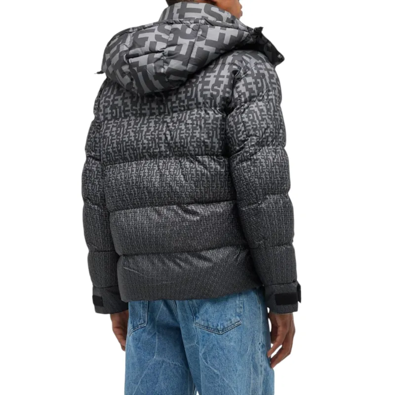 diesel w-step-mon 0weag mens puffer jacket shell down padded0
