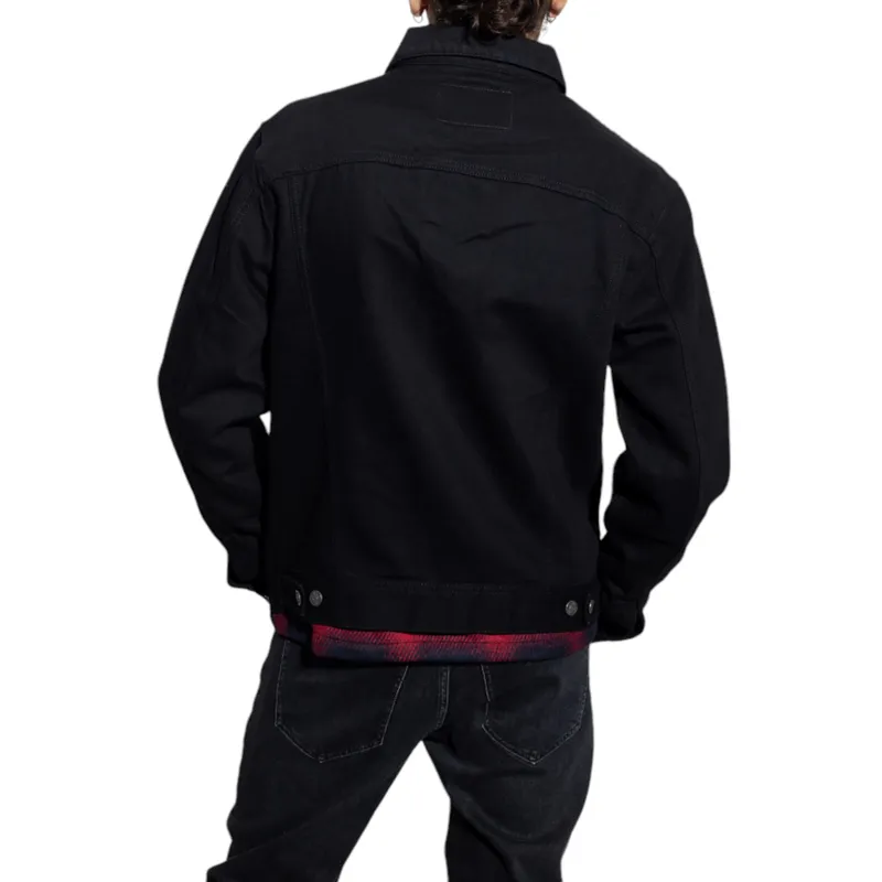 diesel d-bercy 09b86 mens denim jacket padded trucker0