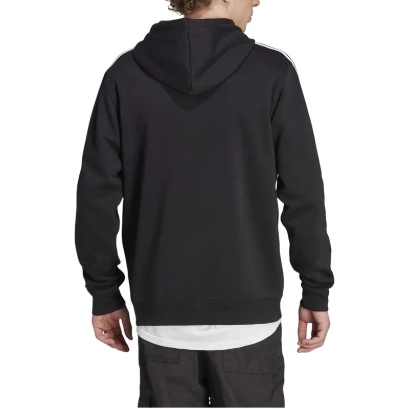 adidas originals 3-stripes mens pullover hoodie winter fleece top0