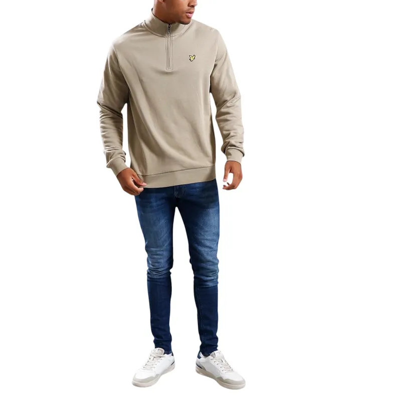 lyle & scott ml2022v loopback half zip mens jumper cove0