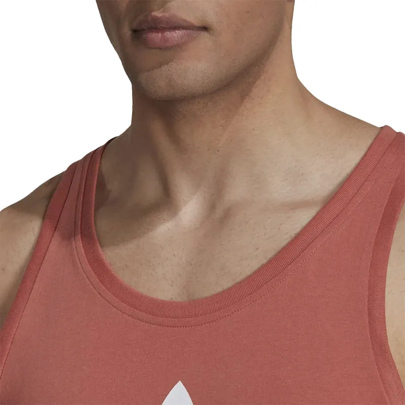 adidas originals trefoil logo tank training gym summer vests orange0