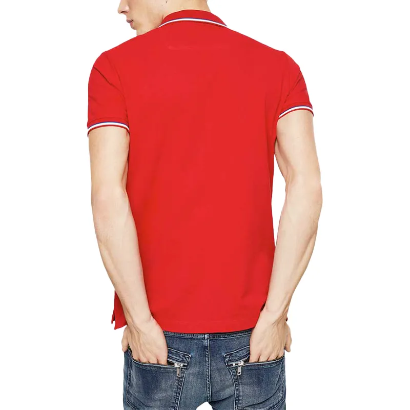 diesel t randy 0mxza mens polo t shirts short sleeve red0