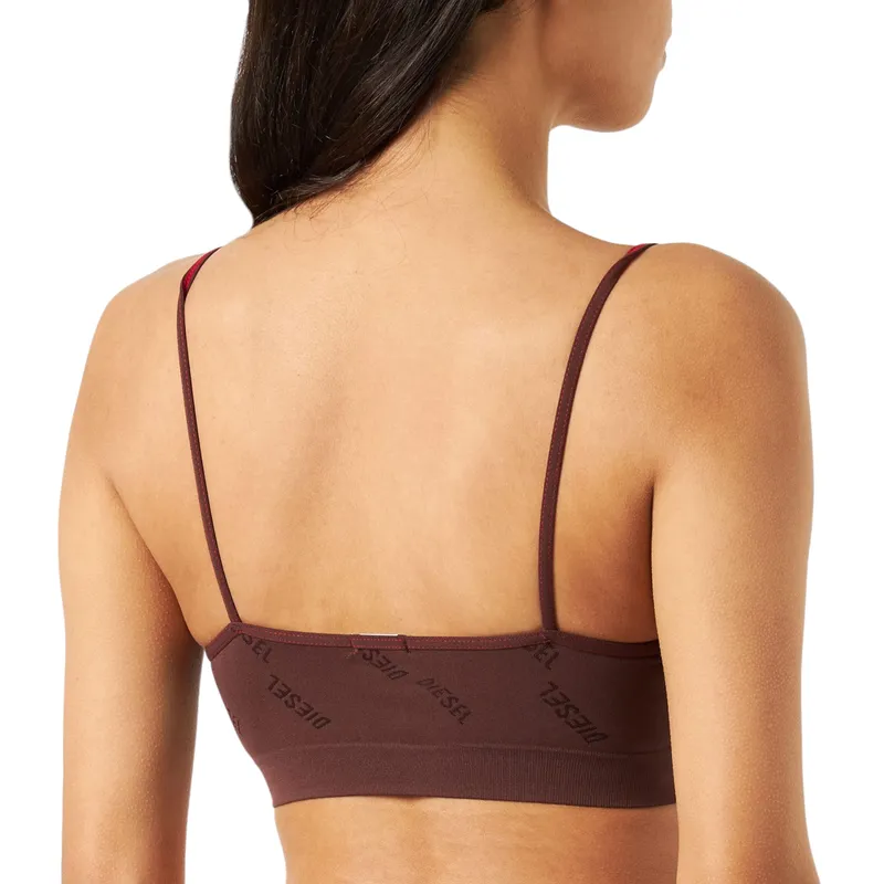 diesel ufsb-jinnie womens bralette bra maroon0