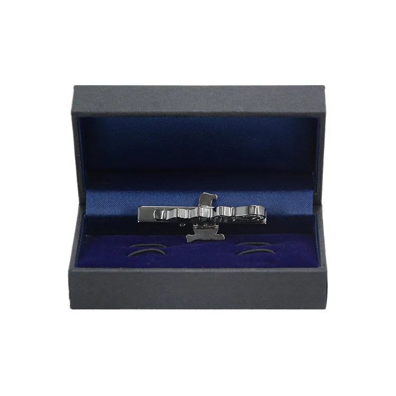 original penguin men's shirt cufflinks and tie clip set silver0