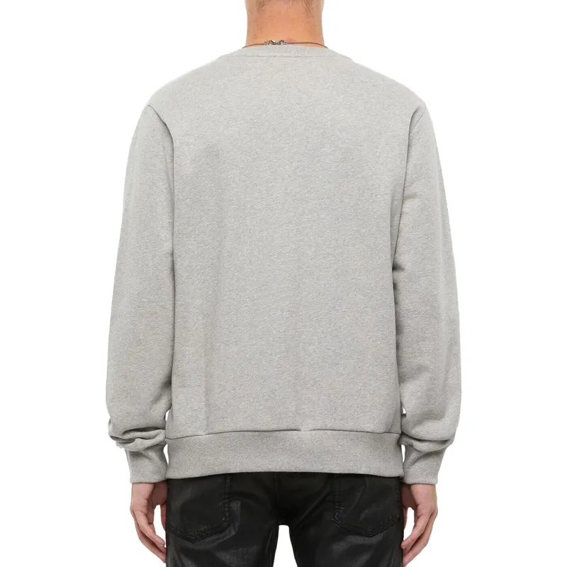 diesel s girk n80 mens sweatshirt crew neck grey0