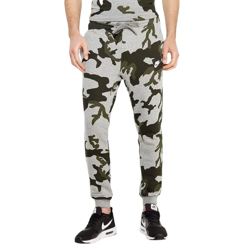 nike ah7020 mens fleece joggers aop camouflage jogging bottoms0