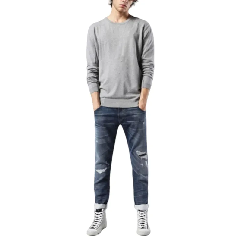 diesel k celeber  00srfb-0sami mens sweatshirt regular fit grey 0