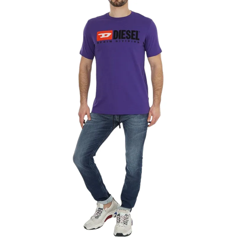 diesel t just division mens t-shirt short sleeve violet0