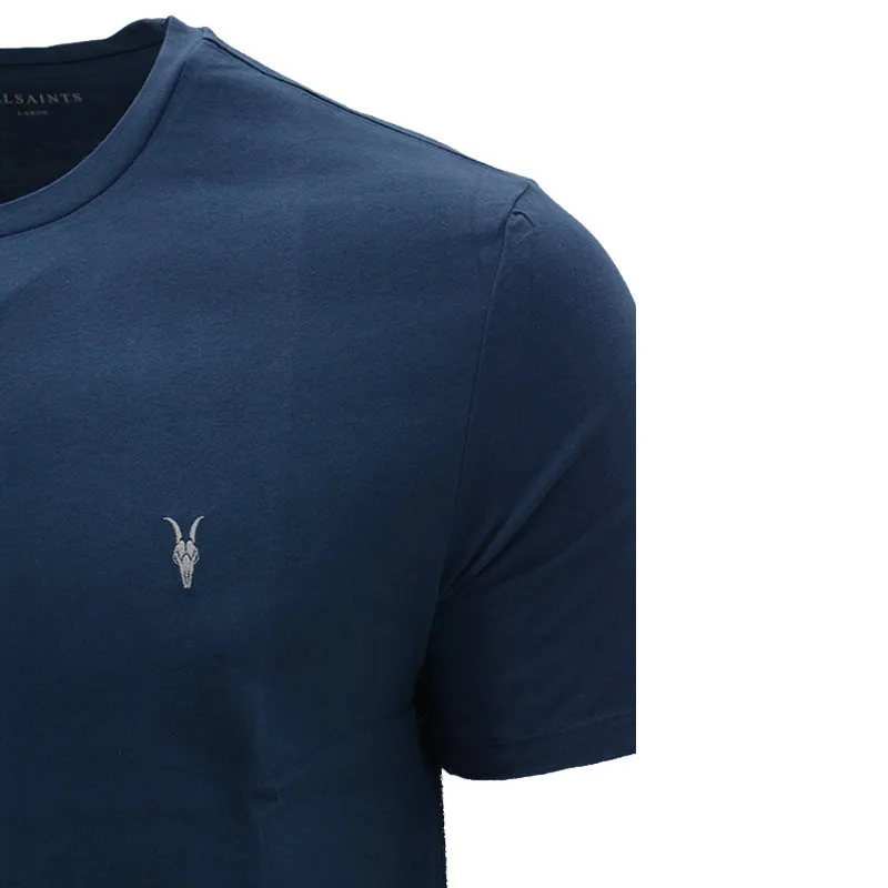 all saints mens t shirts casual summer cotton top navy0