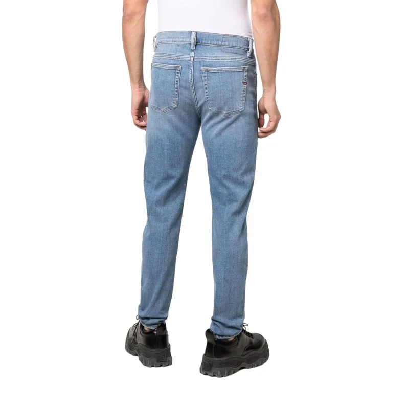 diesel 1983 09c01 mens denim jeans ​​​​​​​tapered leg blue0