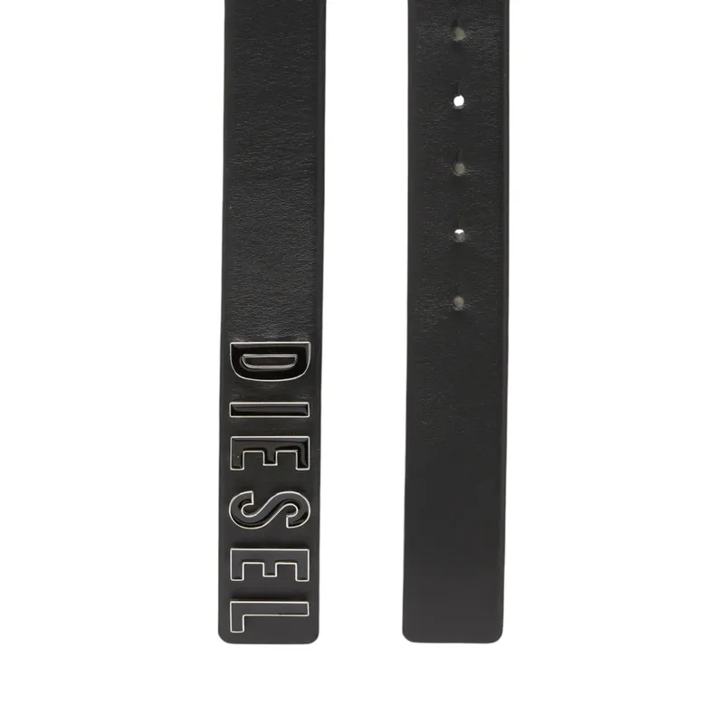 diesel b letter womens leather belt logo casual metal buckle0