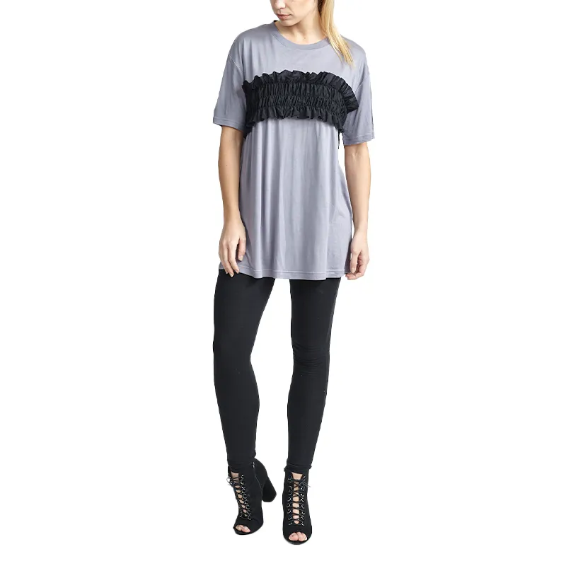 brave soul nicole womens oversized t shirts grey black0