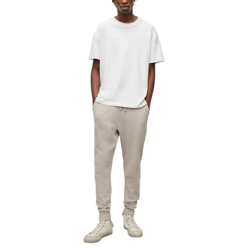all saints raven mens slim fit sweatpants stone0