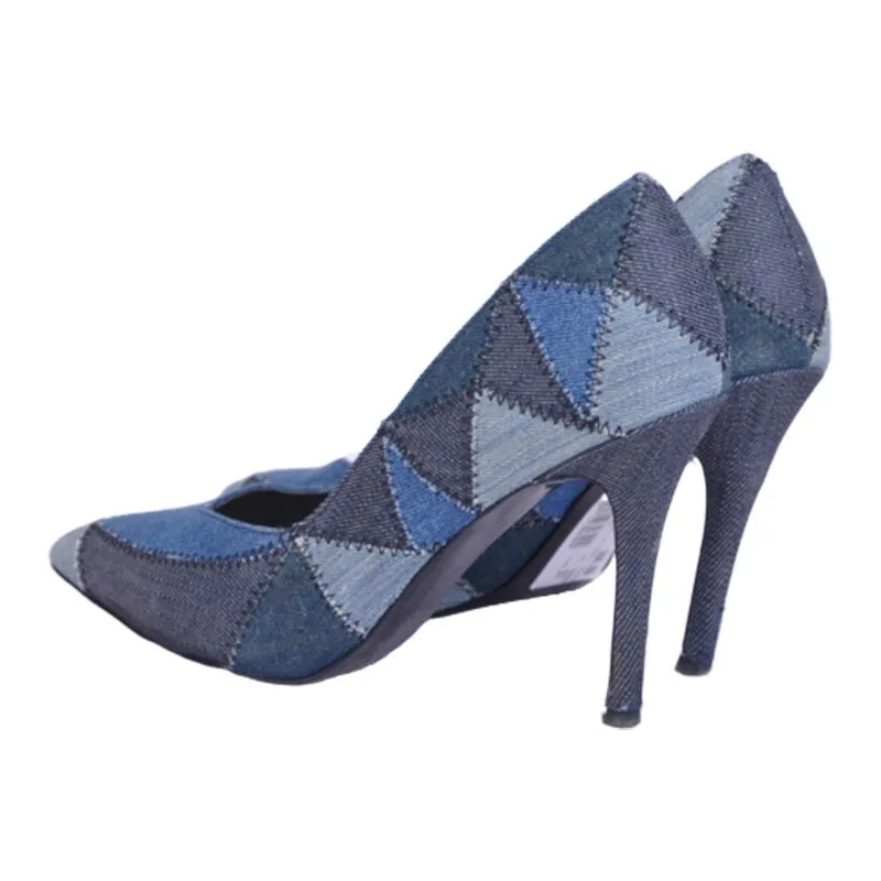 Blue Denim Slingback Heels – Mint Velvet