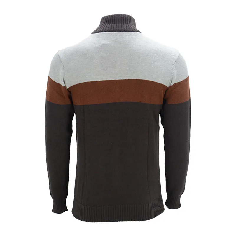 mana mens jacket half zip pullover jumpers long sleeve brown0