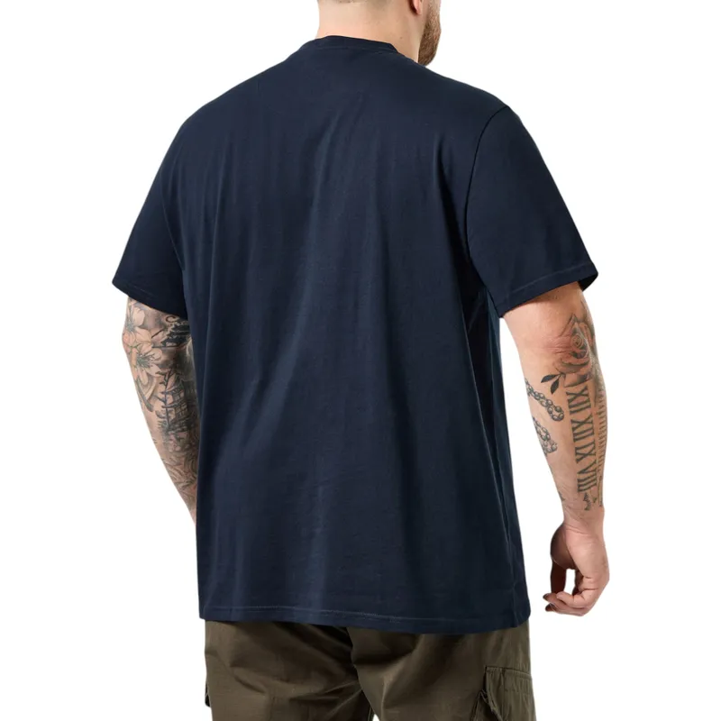 weekend offender cannon beach plus mens t shirt crew neck navy0