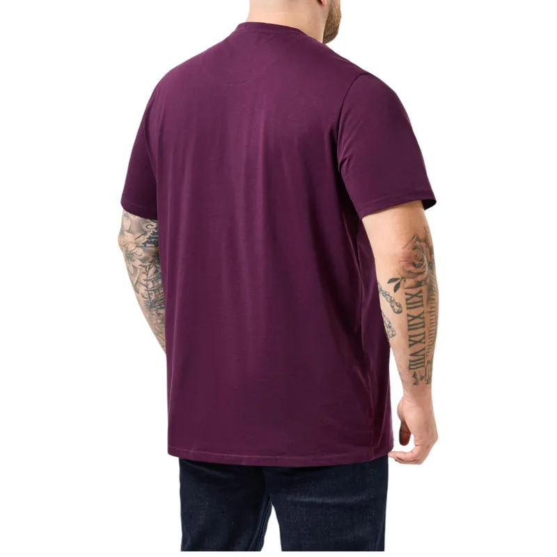 weekend offender cannon beach plus mens t shirt crew neck acai berry0