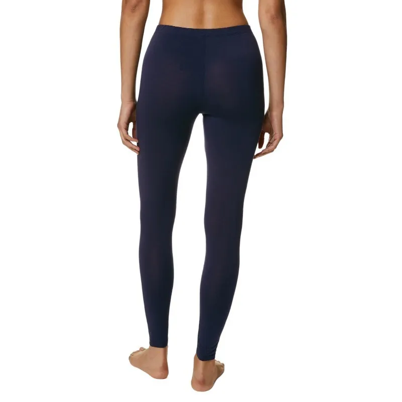 ex m&s womens leggings plain stretchy heatgen thermal navy long0
