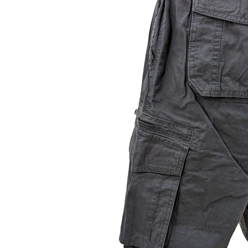 wanabee mens cargo shorts cotton beach casual half pants black0