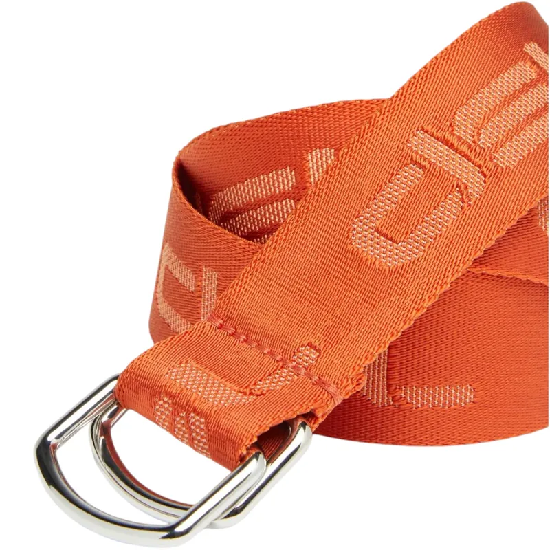 diesel b-tone mens d ring belt woven solid fabric webbing orange0