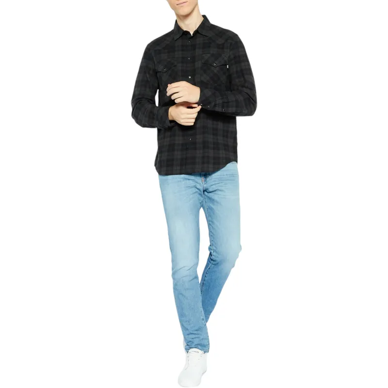 diesel s-east-long rebad mens lumberjack shirt flannel check0