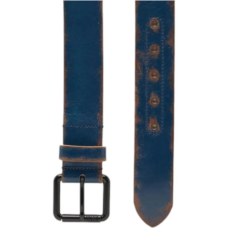 diesel b-paint mens genuine leather belts vintage metal buckle0