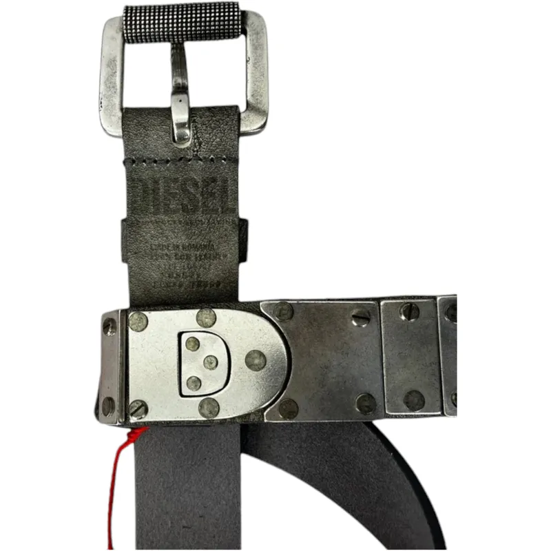 diesel b-rail mens genuine leather belt for jeans trouser0