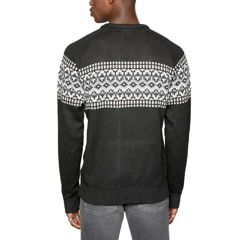 brave soul mens jumper pullover christmas sweaters jet black0