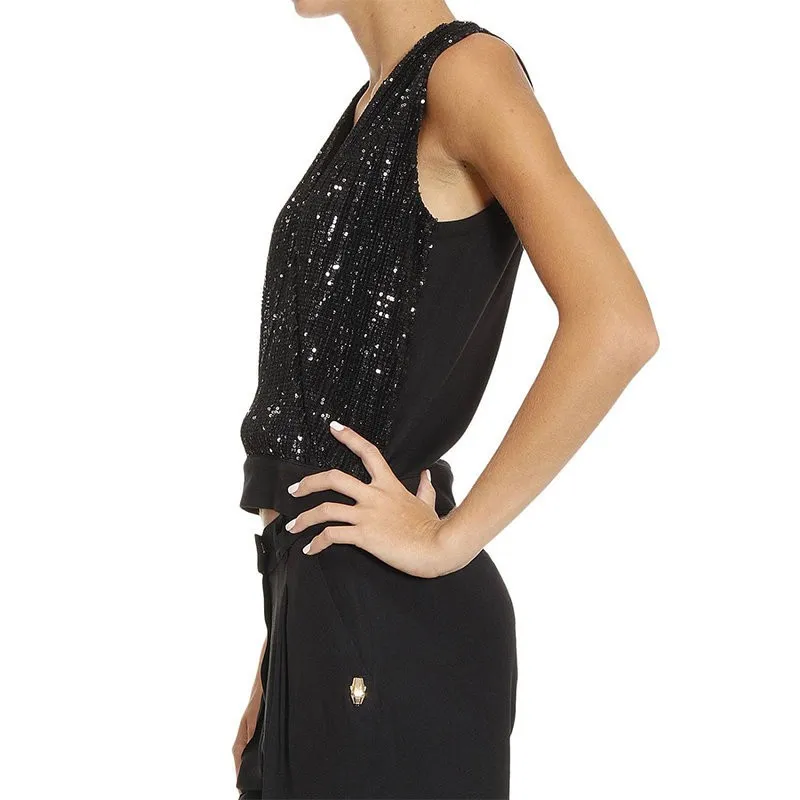 armani emporio 6x2h51 womens dress sleeveless casual summer black0