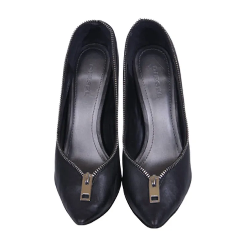 diesel d elisah zip off beat womens shoes leather high heel0