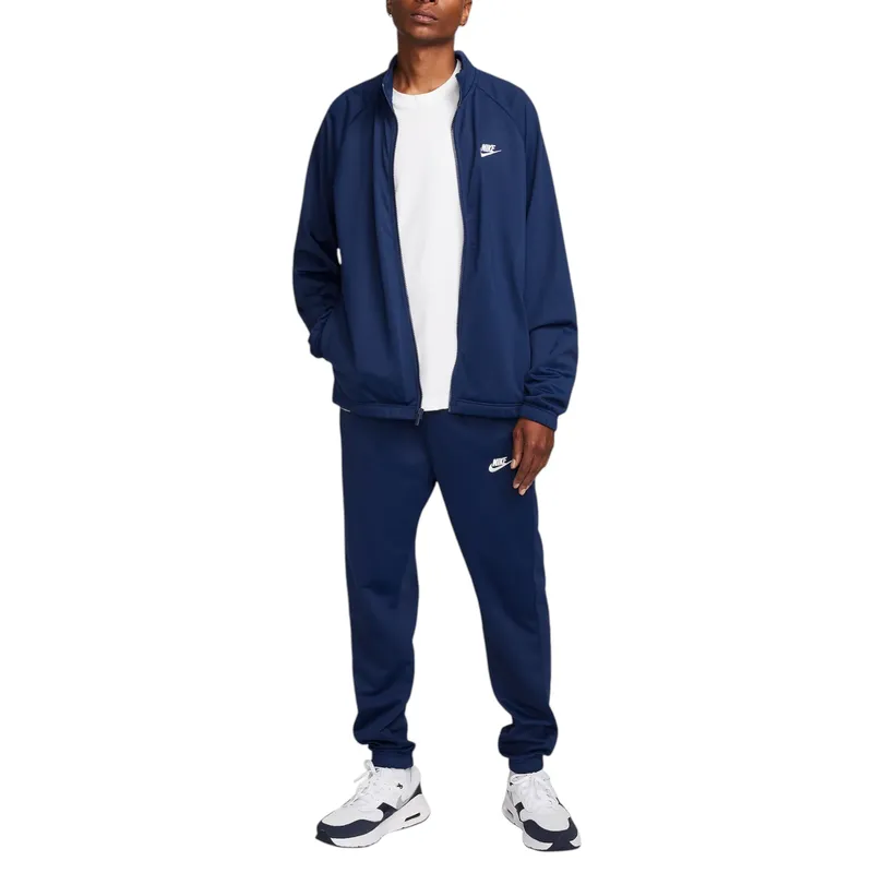 nike club mens poly-knit tracksuits relaxed fit navy0