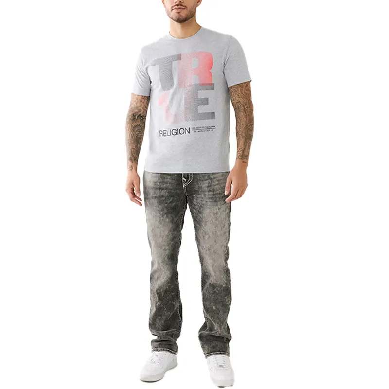 true religion 107588 mens t shirts short sleeve buddha tee grey0